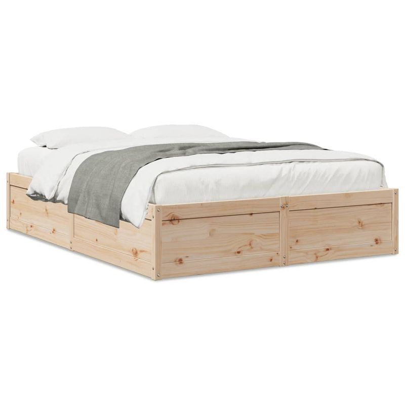 Casa si Gradina - Mobilier - Paturi si accesorii - Paturi - Cadru de pat, 140x200 cm, lemn masiv de pin - Infinity.ro