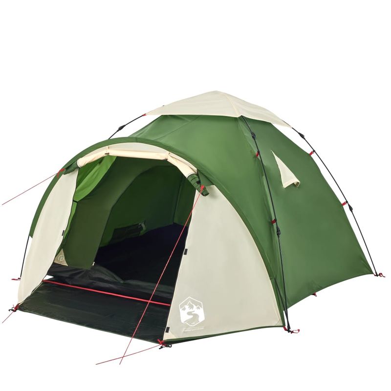 Sport si Outdoor - Camping - Corturi camping - Cort de camping cupola 3 persoane, setare rapida, verde - Infinity.ro