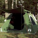 Sport si Outdoor - Camping - Corturi camping - Cort de camping cupola 4 persoane, setare rapida, verde - Infinity.ro