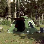 Sport si Outdoor - Camping - Corturi camping - Cort de camping cupola 4 persoane, setare rapida, verde - Infinity.ro