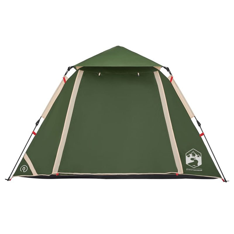 Sport si Outdoor - Camping - Corturi camping - Cort de camping cupola 4 persoane, setare rapida, verde - Infinity.ro