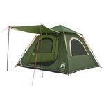 Sport si Outdoor - Camping - Corturi camping - Cort de camping cupola 4 persoane, setare rapida, verde - Infinity.ro