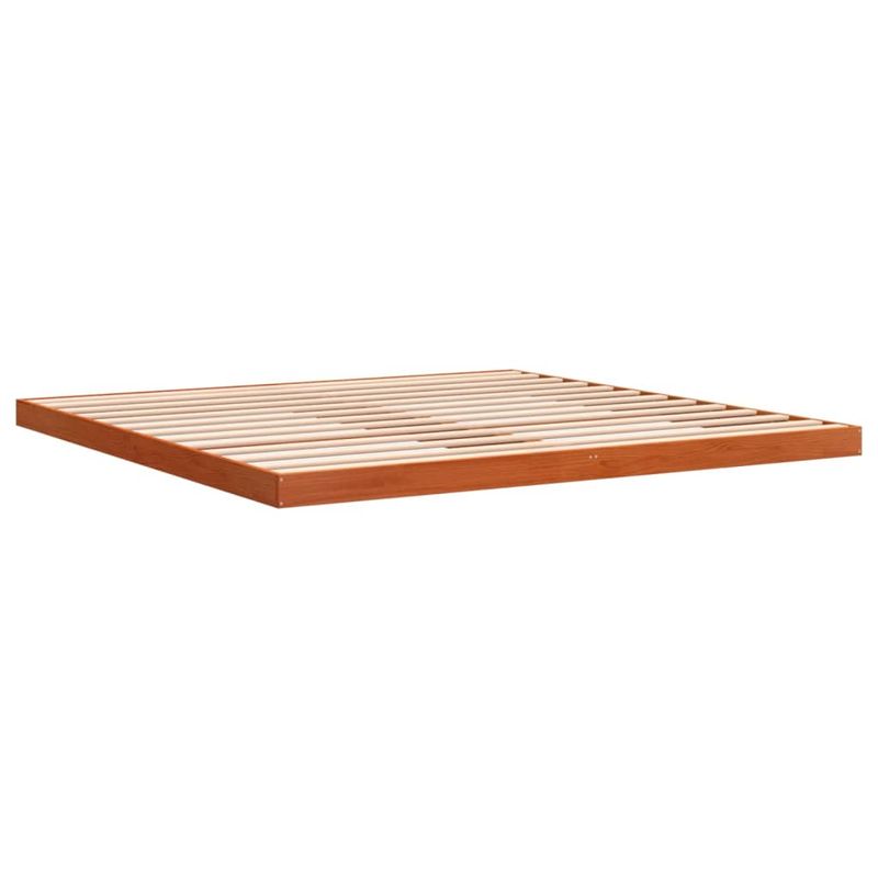 Casa si Gradina - Mobilier - Paturi si accesorii - Paturi - Cadru de pat, maro ceruit, 200x200 cm, lemn masiv de pin - Infinity.ro