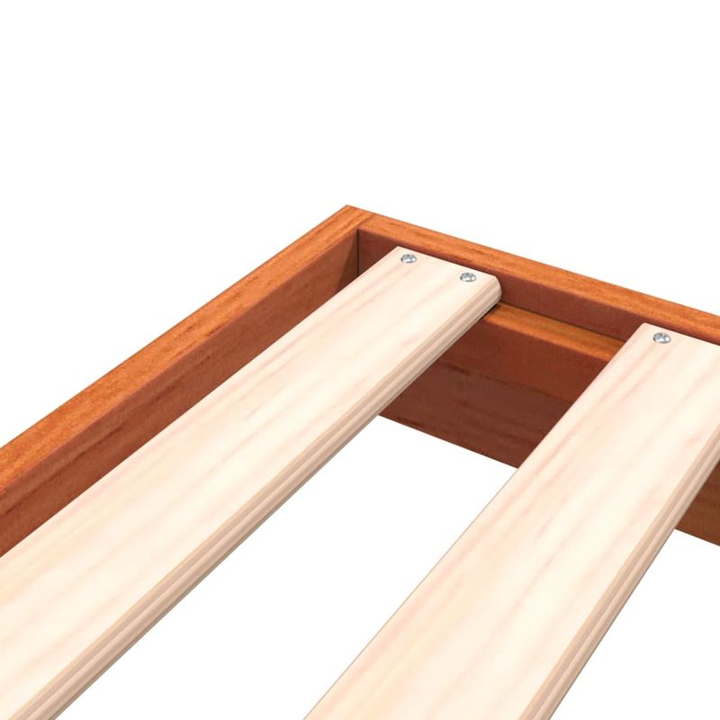 Casa si Gradina - Mobilier - Paturi si accesorii - Paturi - Cadru de pat, maro ceruit, 200x200 cm, lemn masiv de pin - Infinity.ro