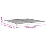 Casa si Gradina - Mobilier - Paturi si accesorii - Paturi - Cadru de pat, maro ceruit, 200x200 cm, lemn masiv de pin - Infinity.ro