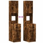 Casa si Gradina - Mobilier - Comode si corpuri - Corpuri bucatarie - Dulap de bucatarie stejar fumuriu, 35x50x180 cm, lemn prelucrat - Infinity.ro