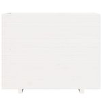 Casa si Gradina - Gradinarit si plante - Plante si ghivece - Ghivece si suporturi - Jardiniera de gradina, alb, 90x40x72,5 cm, lemn masiv de pin - Infinity.ro