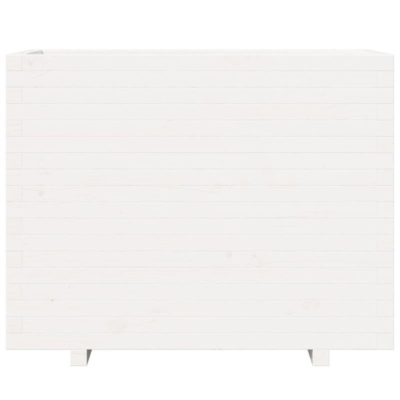 Casa si Gradina - Gradinarit si plante - Plante si ghivece - Ghivece si suporturi - Jardiniera de gradina, alb, 90x40x72,5 cm, lemn masiv de pin - Infinity.ro