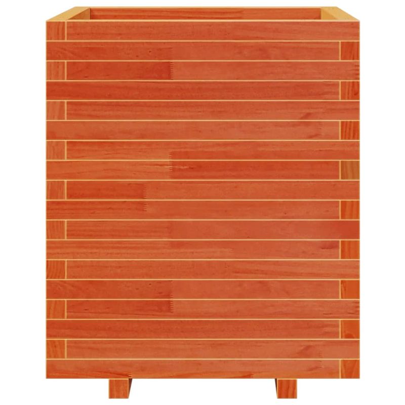 Casa si Gradina - Gradinarit si plante - Plante si ghivece - Ghivece si suporturi - Jardiniera de gradina, maro ceruit 60x60x72,5 cm lemn masiv pin - Infinity.ro