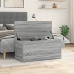 Casa si Gradina - Mobilier - Organizare si depozitare - Cutii depozitare - Cutie de depozitare, gri sonoma, 100x42x46 cm, lemn prelucrat - Infinity.ro