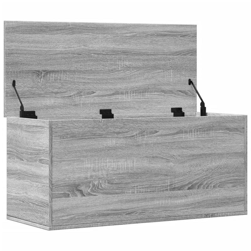 Casa si Gradina - Mobilier - Organizare si depozitare - Cutii depozitare - Cutie de depozitare, gri sonoma, 100x42x46 cm, lemn prelucrat - Infinity.ro
