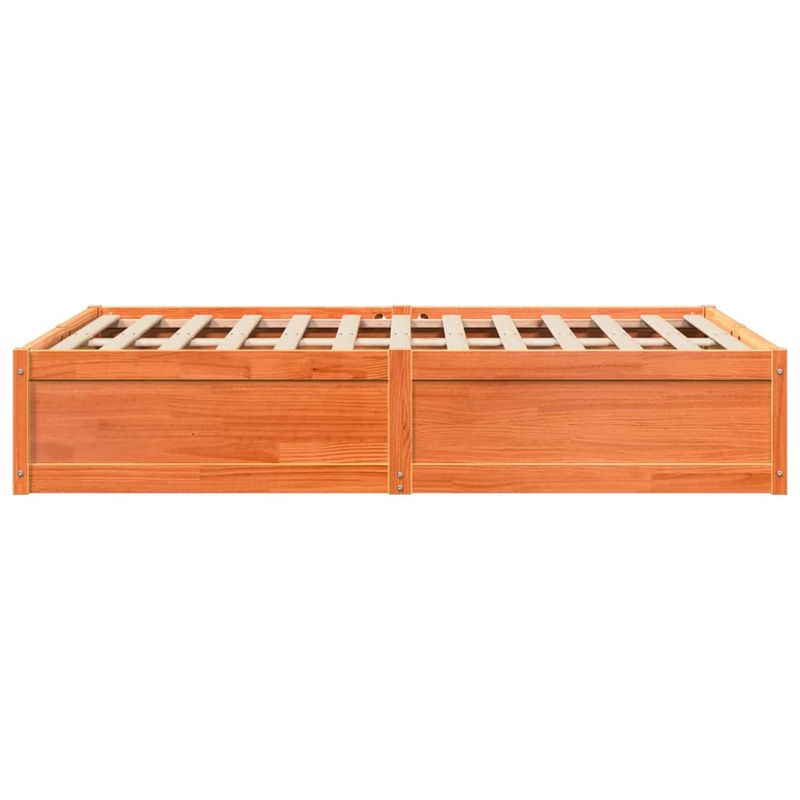 Casa si Gradina - Mobilier - Paturi si accesorii - Paturi - Cadru de pat, maro ceruit, 120x200 cm, lemn masiv de pin - Infinity.ro