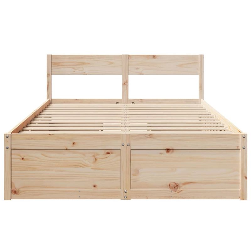 Casa si Gradina - Mobilier - Paturi si accesorii - Paturi - Cadru de pat cu sertare, 140x190 cm, lemn masiv de pin - Infinity.ro