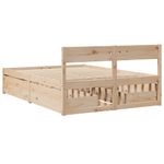 Casa si Gradina - Mobilier - Paturi si accesorii - Paturi - Cadru de pat cu sertare, 140x190 cm, lemn masiv de pin - Infinity.ro