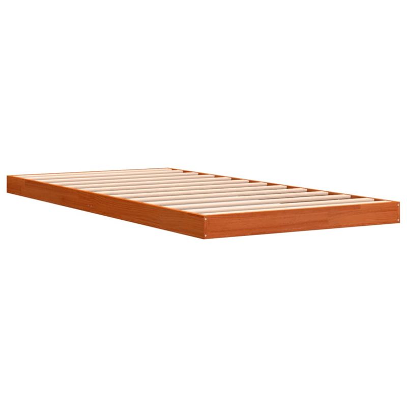 Casa si Gradina - Mobilier - Paturi si accesorii - Paturi - Cadru de pat, maro ceruit, 100x200 cm, lemn masiv de pin - Infinity.ro