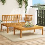 Casa si Gradina - Gradina si terasa - Mobilier exterior - Canapele si fotolii gradina - Set canapea din paleti de gradina, 2 piese, lemn masiv acacia - Infinity.ro