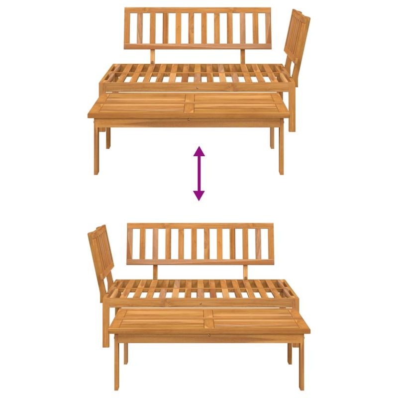 Casa si Gradina - Gradina si terasa - Mobilier exterior - Canapele si fotolii gradina - Set canapea din paleti de gradina, 2 piese, lemn masiv acacia - Infinity.ro