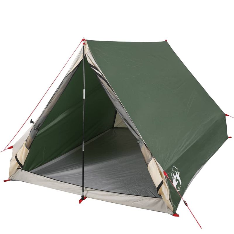 Sport si Outdoor - Camping - Corturi camping - Cort de camping cu cadru A, 2 persoane, verde, impermeabil - Infinity.ro