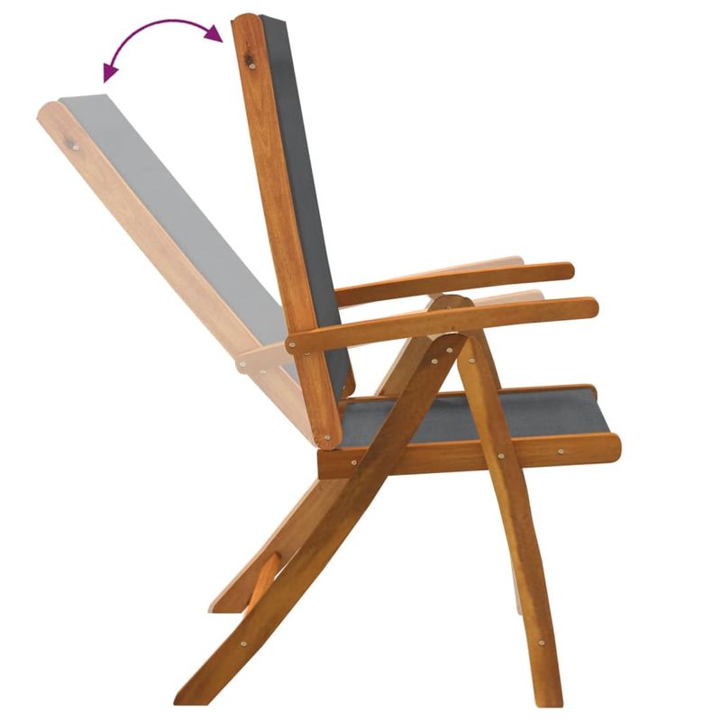 Casa si Gradina - Gradina si terasa - Mobilier exterior - Seturi mobila gradina - Set mobilier de gradina, 5 piese, lemn masiv acacia/textilena - Infinity.ro
