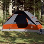 Sport si Outdoor - Camping - Corturi camping - Cort de familie cupola 6 persoane, gri/portocaliu, impermeabil - Infinity.ro