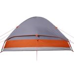 Sport si Outdoor - Camping - Corturi camping - Cort de familie cupola 6 persoane, gri/portocaliu, impermeabil - Infinity.ro