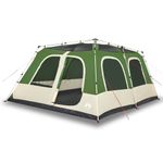 Sport si Outdoor - Camping - Corturi camping - Cort de familie cupola, 10 persoane, setare rapida, verde - Infinity.ro