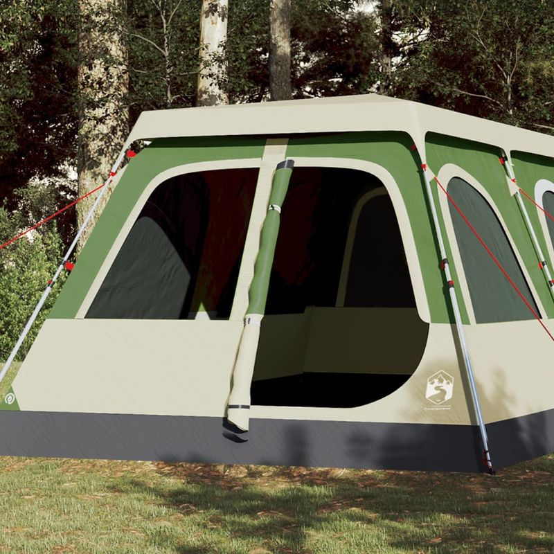 Sport si Outdoor - Camping - Corturi camping - Cort de familie cupola, 10 persoane, setare rapida, verde - Infinity.ro