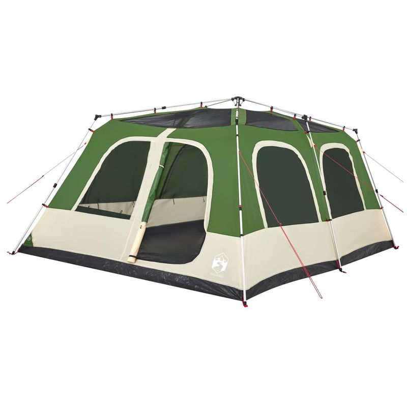 Sport si Outdoor - Camping - Corturi camping - Cort de familie cupola, 10 persoane, setare rapida, verde - Infinity.ro