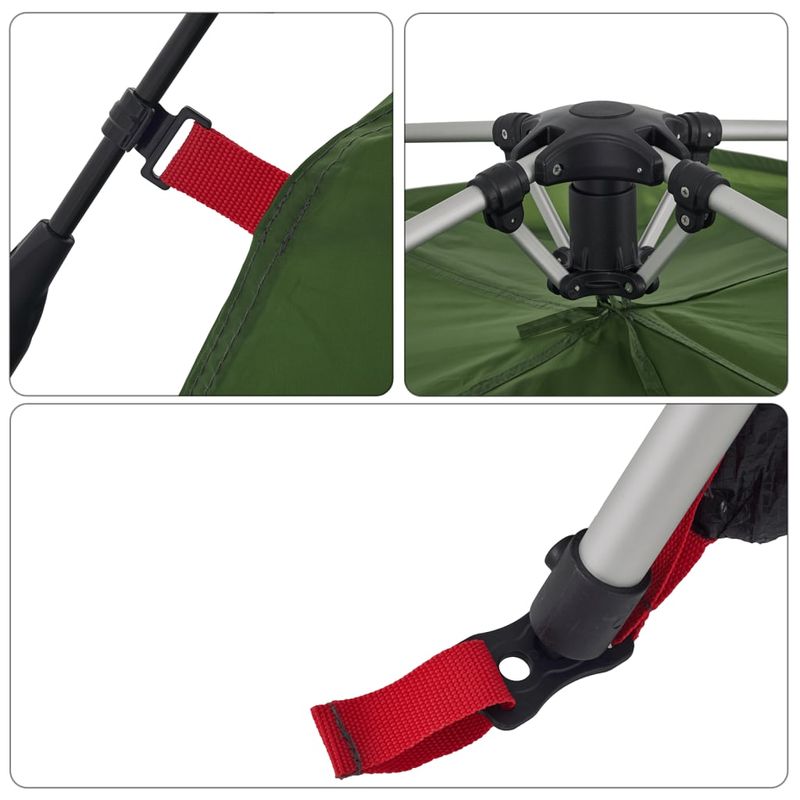 Sport si Outdoor - Camping - Corturi camping - Cort de familie cupola, 10 persoane, setare rapida, verde - Infinity.ro