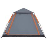 Sport si Outdoor - Camping - Corturi camping - Cort camping cupola 5 persoane, gri/portocaliu, setare rapida - Infinity.ro