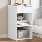 Casa si Gradina - Mobilier - Comode si corpuri - Noptiere - Noptiere, 2 buc., alb, 35x34x65 cm, lemn compozit - Infinity.ro