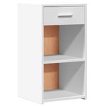 Casa si Gradina - Mobilier - Comode si corpuri - Noptiere - Noptiere, 2 buc., alb, 35x34x65 cm, lemn compozit - Infinity.ro