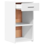 Casa si Gradina - Mobilier - Comode si corpuri - Noptiere - Noptiere, 2 buc., alb, 35x34x65 cm, lemn compozit - Infinity.ro