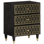 Casa si Gradina - Mobilier - Comode si corpuri - Noptiere - Noptiera, 50x33x60 cm, lemn masiv de mango - Infinity.ro