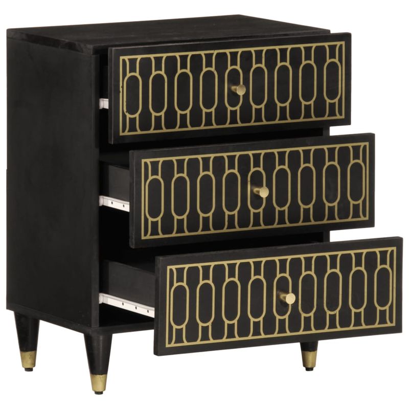 Casa si Gradina - Mobilier - Comode si corpuri - Noptiere - Noptiera, 50x33x60 cm, lemn masiv de mango - Infinity.ro