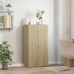 Casa si Gradina - Constructii - Depozitare, transport si protectie - Rafturi, fisete si vestiare - Fiset, stejar sonoma, 60x32x115 cm, lemn prelucrat - Infinity.ro