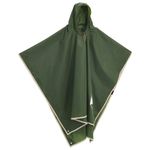 Sport si Outdoor - Camping - Accesorii camping si drumetii - Poncho de ploaie cu gluga, design 2 in 1, verde, 223x145 cm - Infinity.ro
