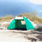 Sport si Outdoor - Camping - Corturi camping - Cort camping 2 persoane verde marin impermeabil setare rapida - Infinity.ro