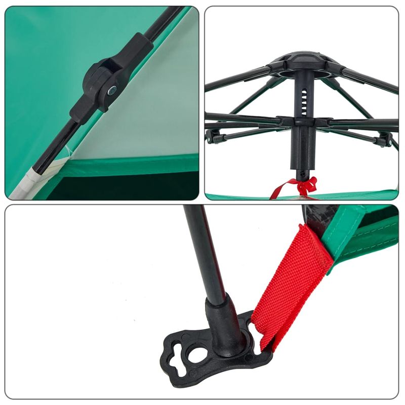 Sport si Outdoor - Camping - Corturi camping - Cort camping 2 persoane verde marin impermeabil setare rapida - Infinity.ro