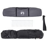 Sport si Outdoor - Camping - Corturi camping - Cort de familie pentru 7 persoane gri/ portocaliu setare rapida - Infinity.ro