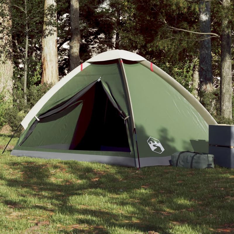 Sport si Outdoor - Camping - Corturi camping - Cort de camping cupola pentru 4 persoane, verde, impermeabil - Infinity.ro