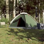 Sport si Outdoor - Camping - Corturi camping - Cort de camping cupola pentru 4 persoane, verde, impermeabil - Infinity.ro