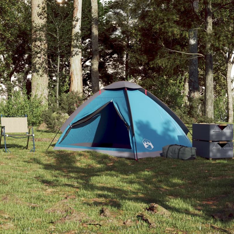 Sport si Outdoor - Camping - Corturi camping - Cort de camping cupola pentru 2 persoane, albastru, impermeabil - Infinity.ro