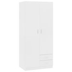 Casa si Gradina - Mobilier - Dulapuri si sifoniere - Sifoniere - Sifonier, alb, 80x52x180 cm, PAL - Infinity.ro