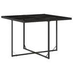 Casa si Gradina - Gradina si terasa - Mobilier exterior - Seturi mobila gradina - Set mobilier de gradina cu perne, 5 piese, negru, poliratan - Infinity.ro