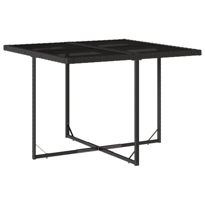 Casa si Gradina - Gradina si terasa - Mobilier exterior - Seturi mobila gradina - Set mobilier de gradina cu perne, 5 piese, negru, poliratan - Infinity.ro