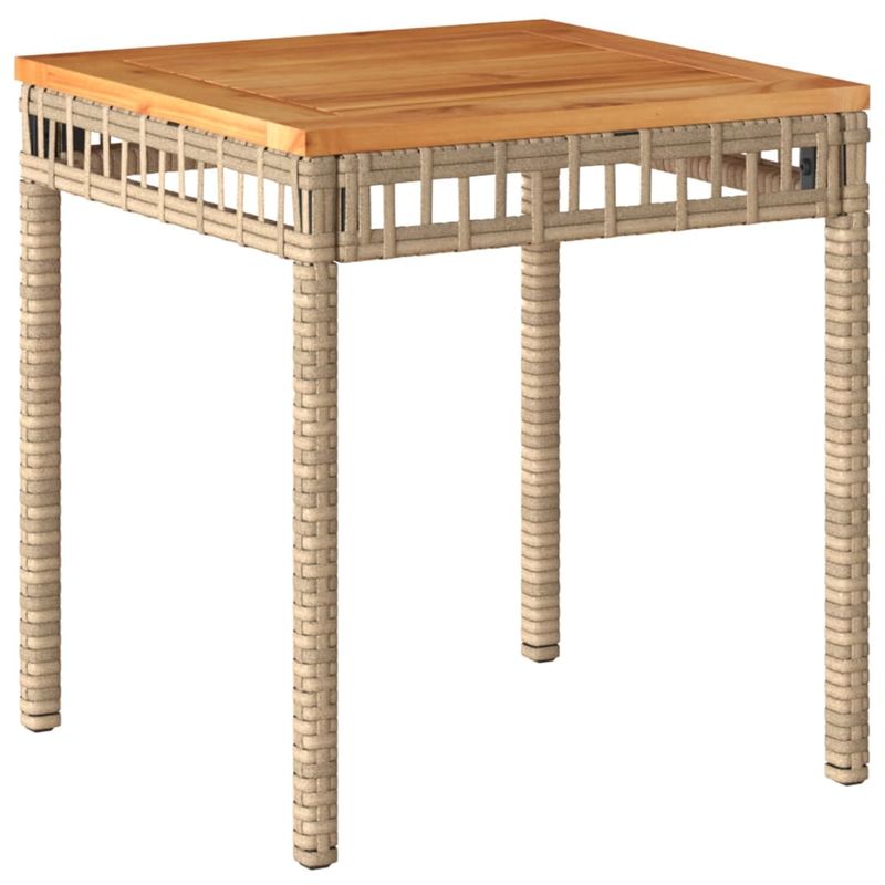 Casa si Gradina - Gradina si terasa - Mobilier exterior - Seturi mobila gradina - Set bistro cu perne, 3 piese, bej, poliratan si lemn acacia - Infinity.ro