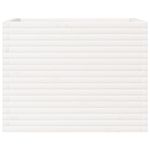 Casa si Gradina - Gradinarit si plante - Plante si ghivece - Ghivece si suporturi - Jardiniera de gradina, alb, 90x60x68,5 cm, lemn masiv de pin - Infinity.ro