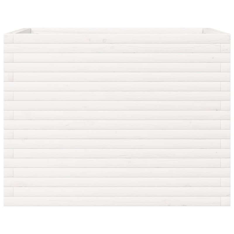 Casa si Gradina - Gradinarit si plante - Plante si ghivece - Ghivece si suporturi - Jardiniera de gradina, alb, 90x60x68,5 cm, lemn masiv de pin - Infinity.ro