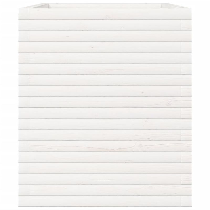 Casa si Gradina - Gradinarit si plante - Plante si ghivece - Ghivece si suporturi - Jardiniera de gradina, alb, 90x60x68,5 cm, lemn masiv de pin - Infinity.ro